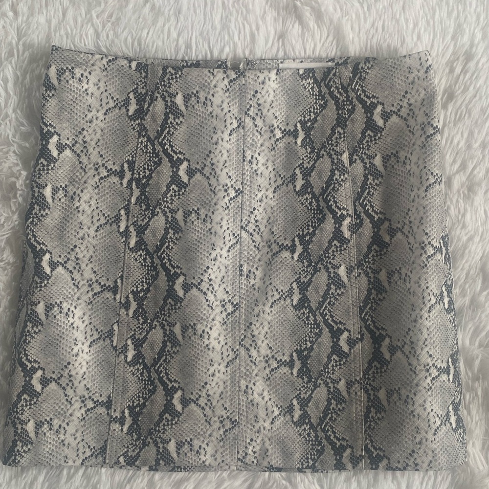 Victoria + Sophia Snakeskin Print Skirt